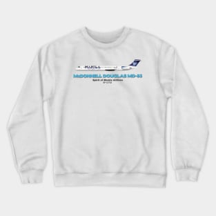 McDonnell Douglas MD-83 - Spirit of Manila Airlines Crewneck Sweatshirt